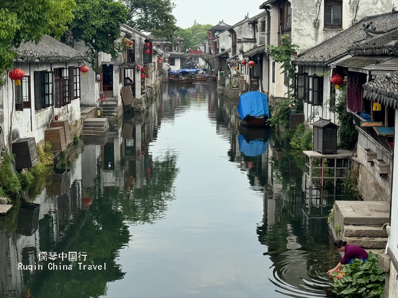 Waterways and Old Houses at Zhouzhuang