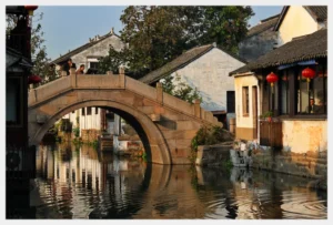 The moon bridge in Zhouzhuang