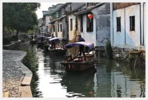 Boating on the canal in Zhouzhuang