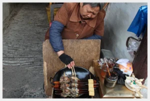 Zhouzhuang Street Food vendor