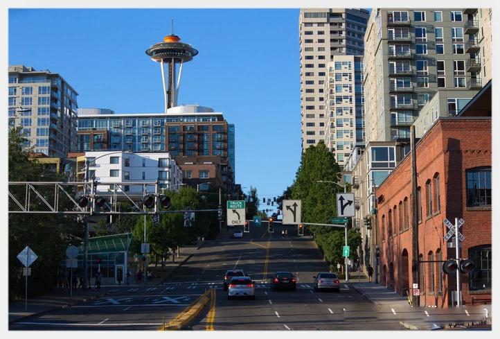 我看到了太空针塔（Space Needle）