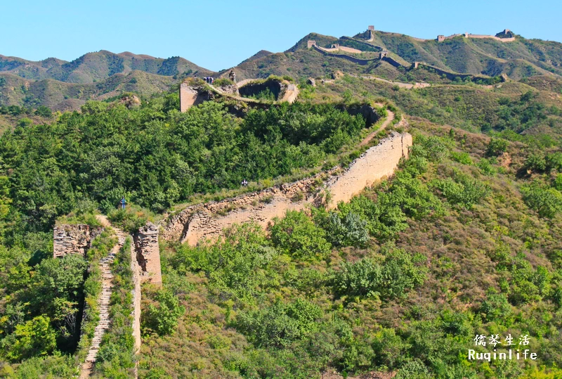 the less touristy section of the Great Wall at Gubeikou