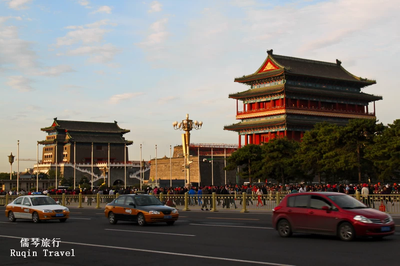 The Zhengyangmen Tower and Arrow Tower south of Tiananmen Square