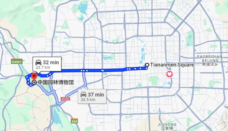 how to get to  the Museum of Chinese Gardens and Landscape Architecture 