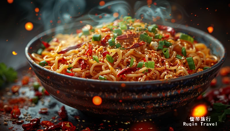 Indulge in the famous Dandan noodles