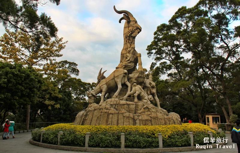 The Five Rams at Yuexiu Park