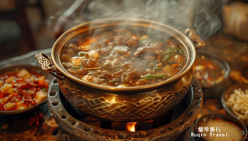 Sichuanese hotpot dinner