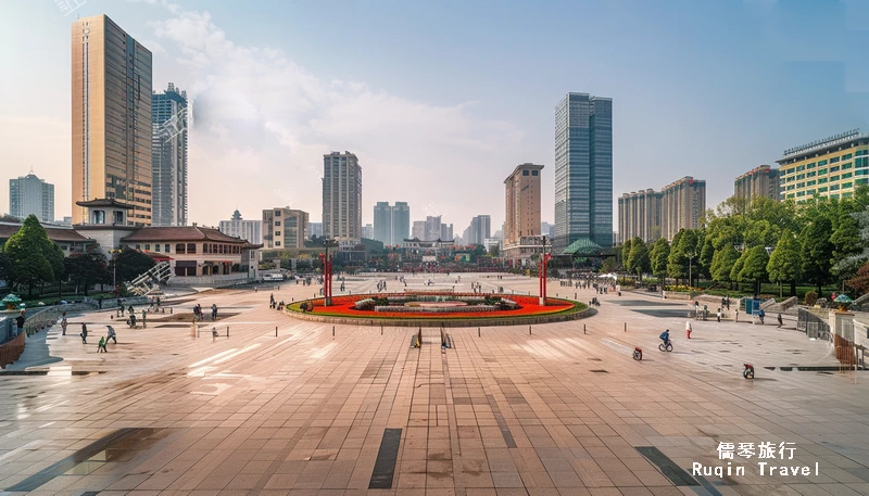 Begin your Chengdu adventure at Tianfu Square