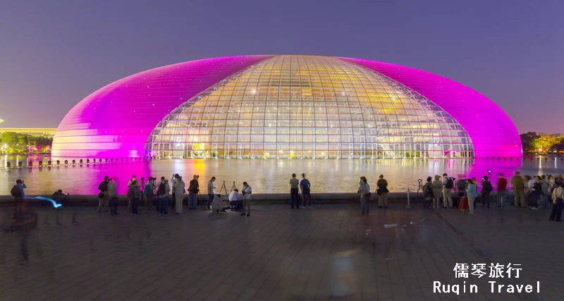 The Night View of National Centre for the Performing Arts