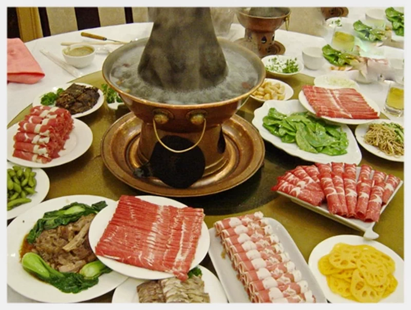 mutton hot pot in Beijing.