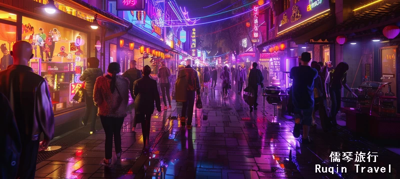 Xi'an Nightlife - Defu Bar Street