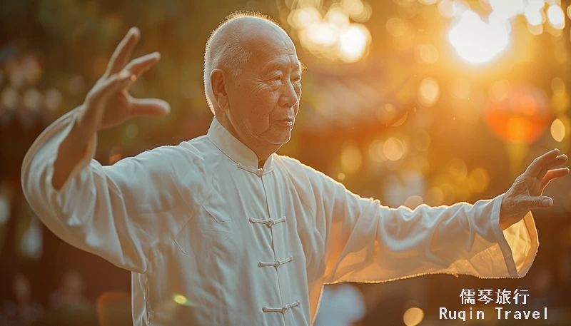 Learning Tai Chi - Beijing wellness tour