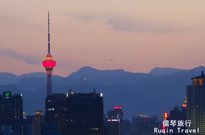 the Central Radio & TV Tower night view