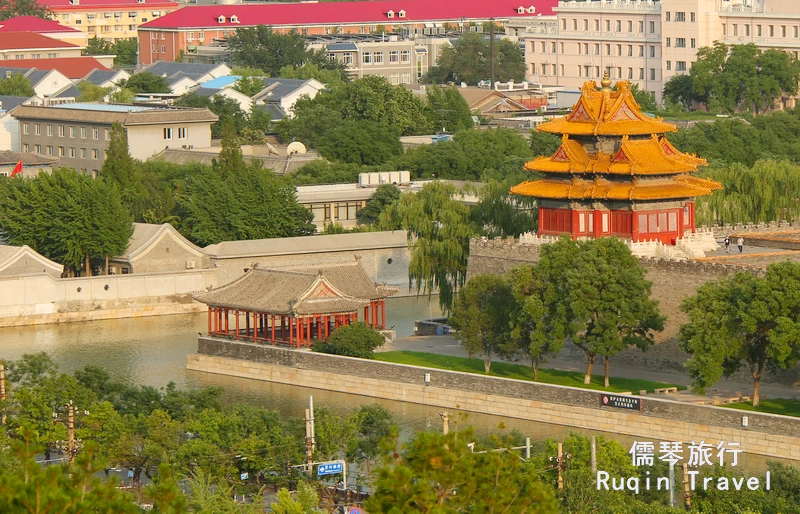 The Northeast Turret and Moat of Forbidden City