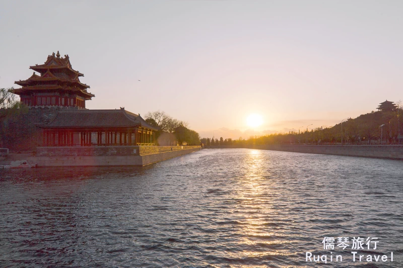 
The Sunset at Northeast Turret of Forbidden City