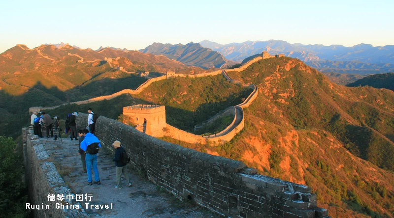 Sunset glow over Jinshanling GreatWall