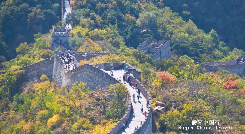 Mutianyu Great Wall in Autumn