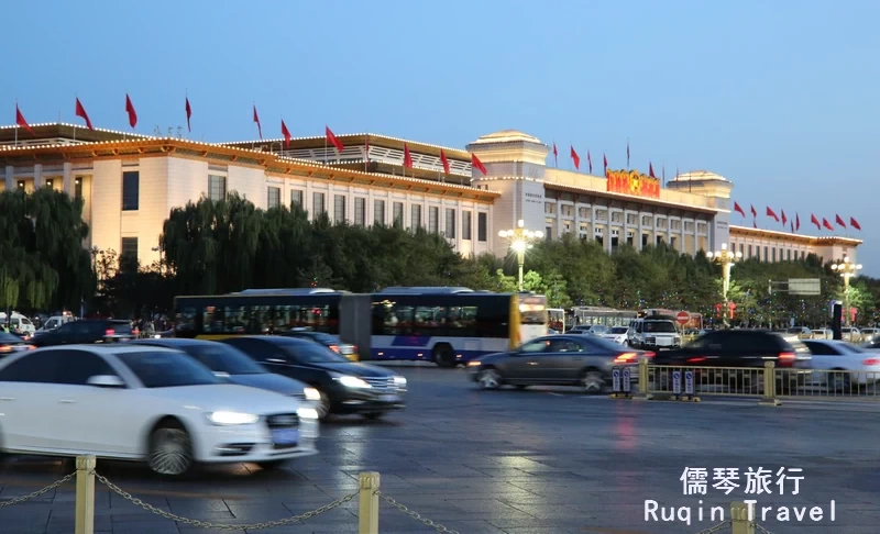 National Museum of China at night