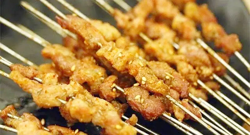 Chuan’r, or grilled meat skewers