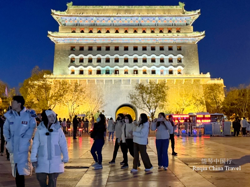 Zhengyangmen Tower at the northern tip of Qianmen Street