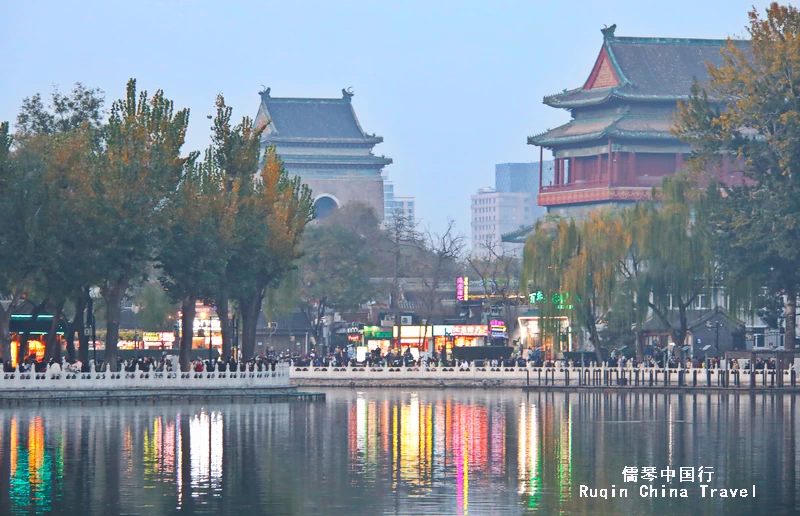 Bell Tower and Drum Tower in the bigger Shichahai Area