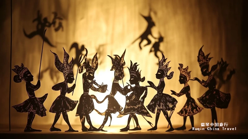 the art of shadow puppetry in Xi'an