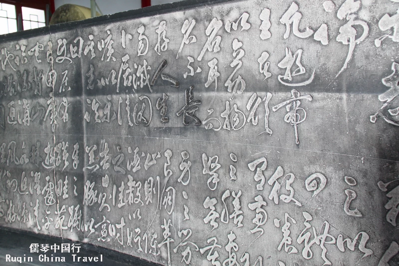 calligraphy works by renowned calligraphers at Forest of Stone Stele Musuem