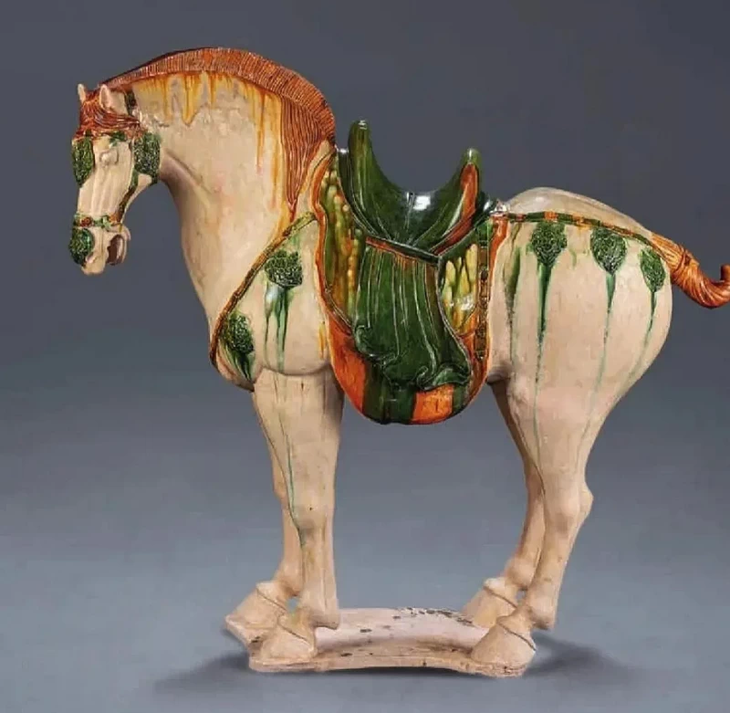 Tang Tri-Color Porcelain Horse