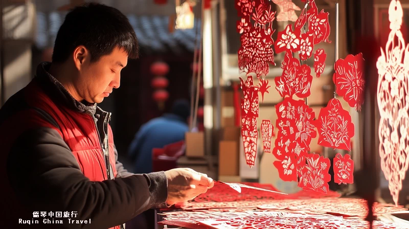 Chinese paper-cut art in Xi'an