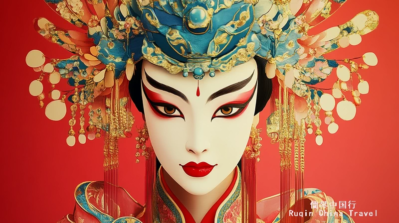 the costumes and makeup are essential to Peking Opera