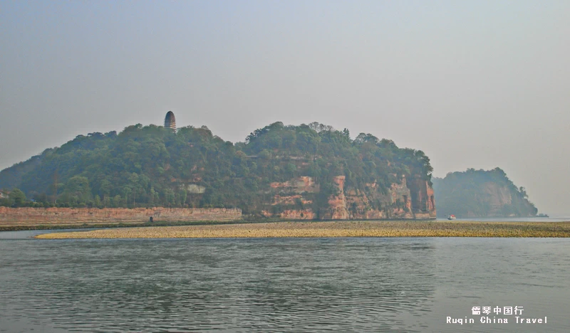 The Giant Sleeping Buddha viewed from a distance