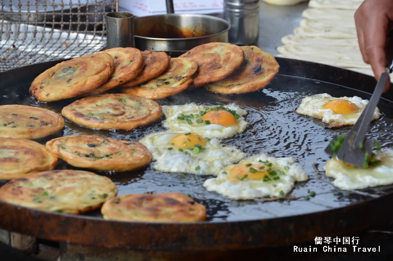 Scallion Pancakes - Savory and Crispy Delight Best street food in Shanghai