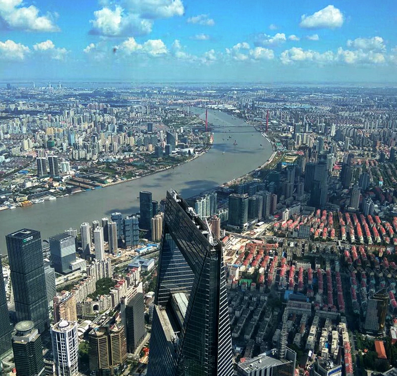 The View seen from Shanghai Tower Observation Deck