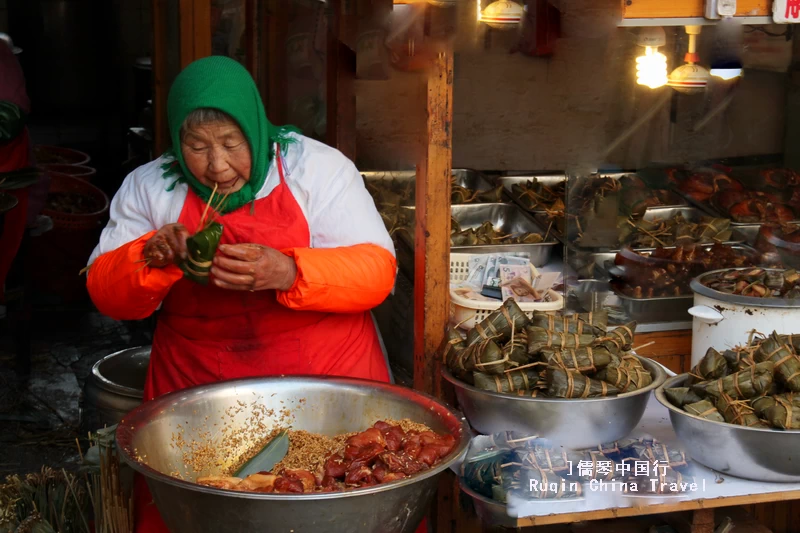 Zongzi (Sticky Rice Dumplings) Zhujiaojiao Water Town