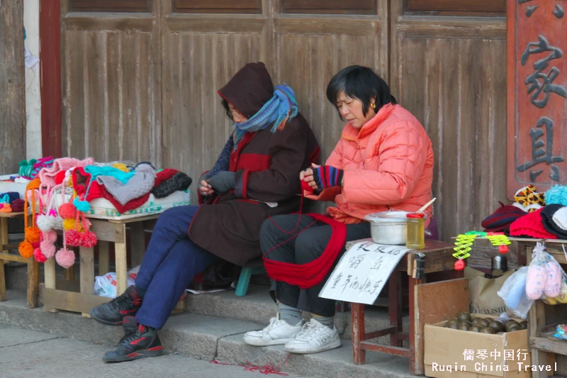 The local residents in Zhujiajjiao