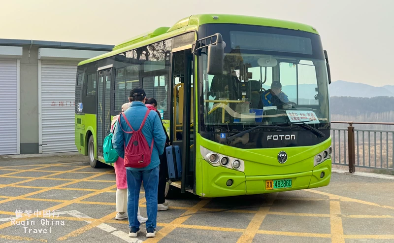 A dedicated official shuttle bus connecting to the Simatai Great Wall (Gubei Water Town)