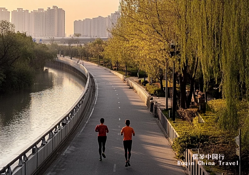 Running on the City Greenway