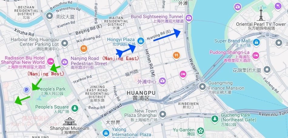 Nanjing Road Map