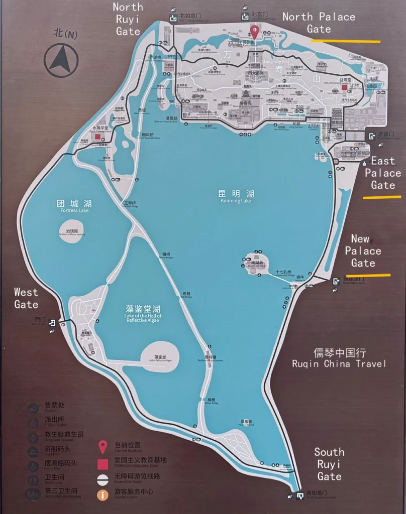 The Summer Palace Tourist Map