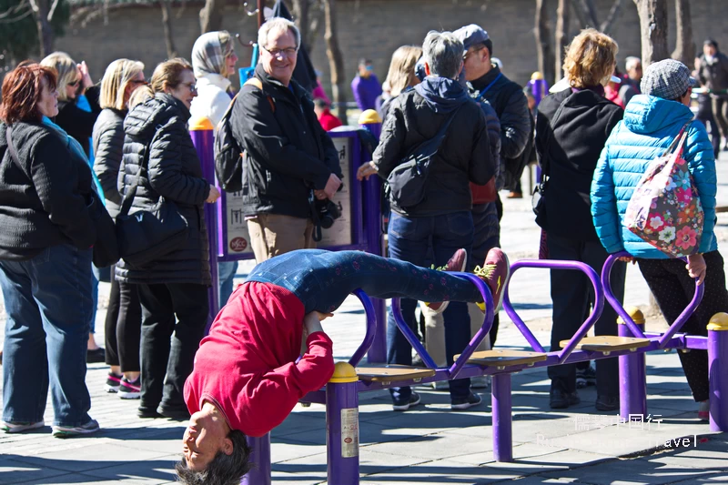 Morning exercises in the Temple of Heaven Park