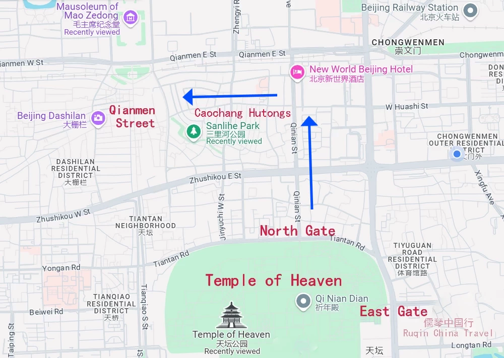 Temple of Heaven Nearby Attractions and City Walk