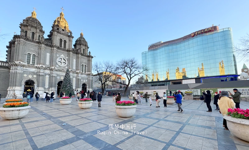 St. Joseph's Church and Shopping Malls on Wanfujing Street