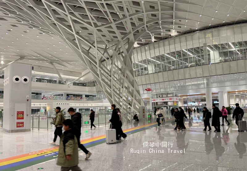 The Arrival Hall of Chaoyang Railway Station