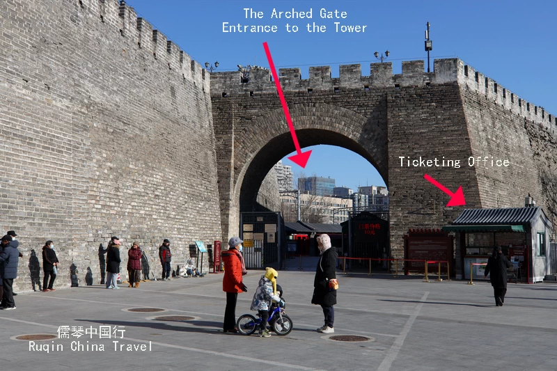 The Entrance to the  Southeast Tower of the Inner City (Arrow Tower) of Ming City Wall Ruins Park