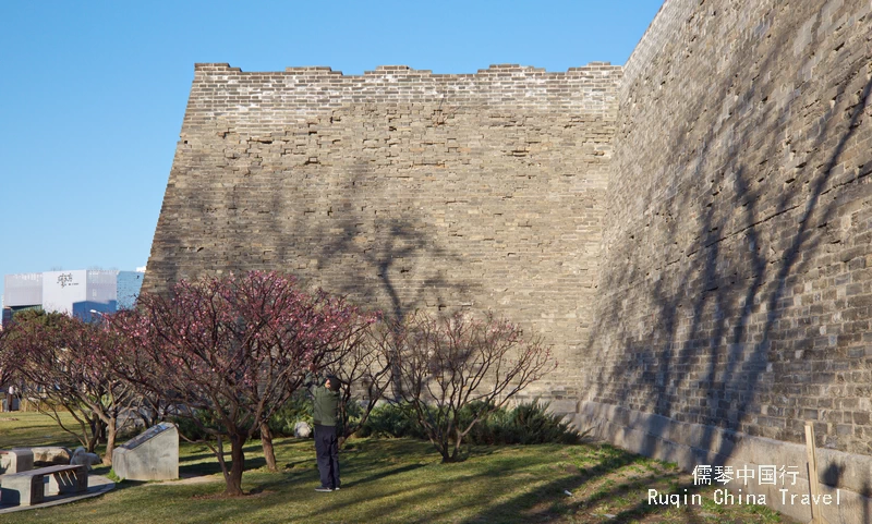 the wall is an impressive feat of engineering at Ming Dynasty Wall Relics Park