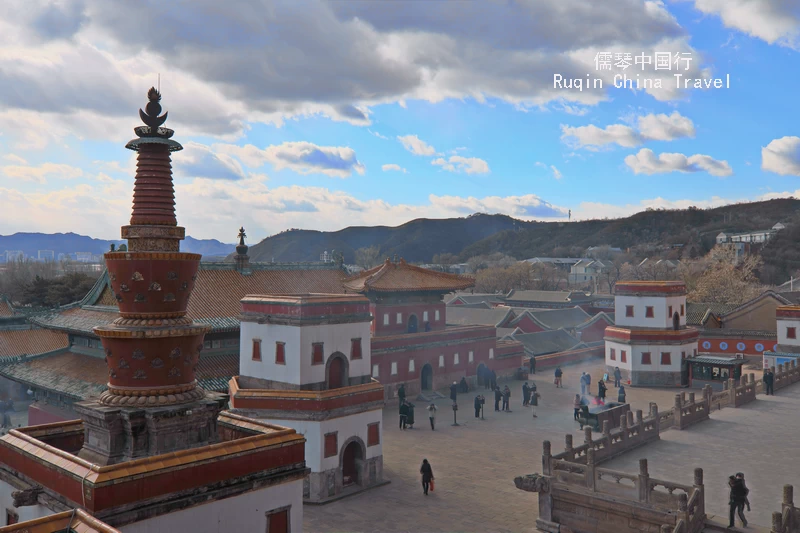 The Rear Part of the Tibetan architectural styles at Puning Temple (普宁寺).