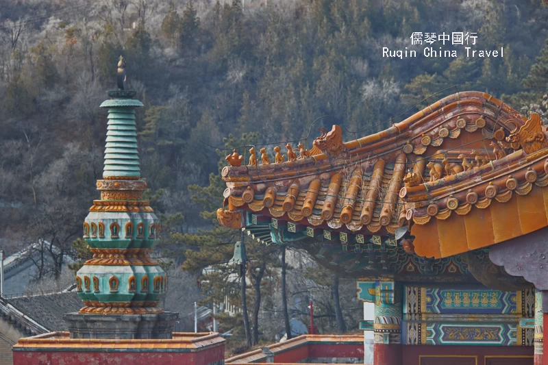 The mixed Han and Tibetan Architecture at Puning Temple (普宁寺).