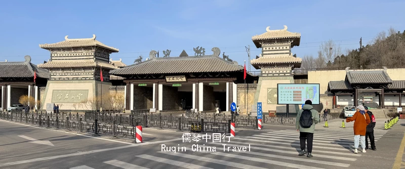 The huge Tower Gates at Yungang Grottoes