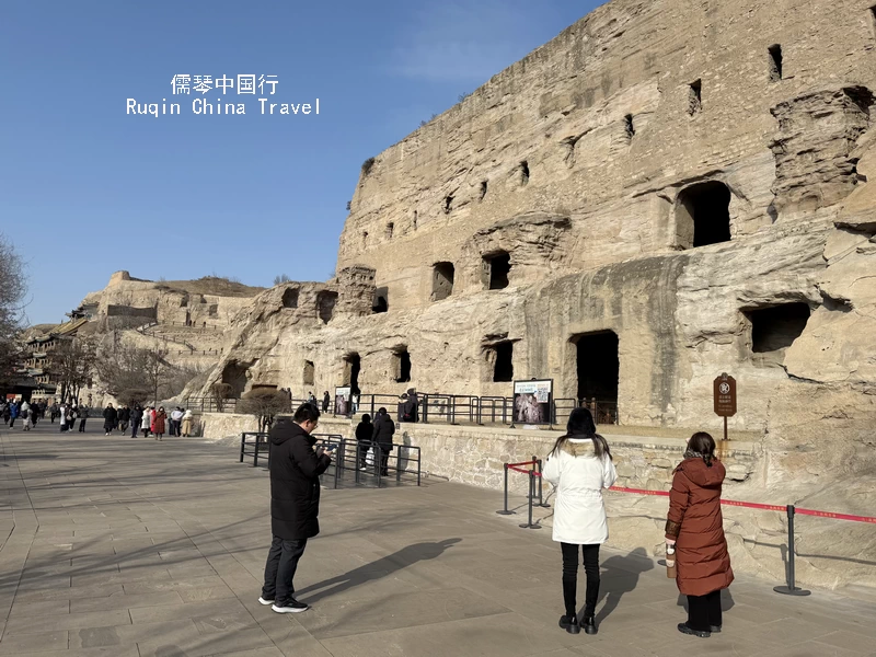 Fewer crowds during the off season at Yungang Grottoes