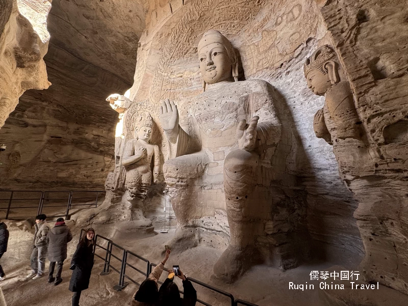 Cave 3, the largest cave in Yungang Grottoes, the highlight on my Beijing Datong Day trip
